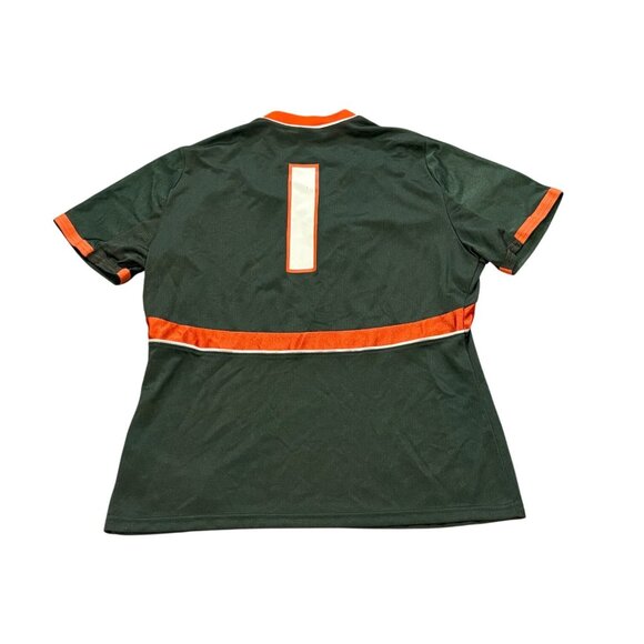 Nike Team Miami Hurricanes #1 NCAA Football Jersey Green Youth XL NWT - Picture 2 of 8